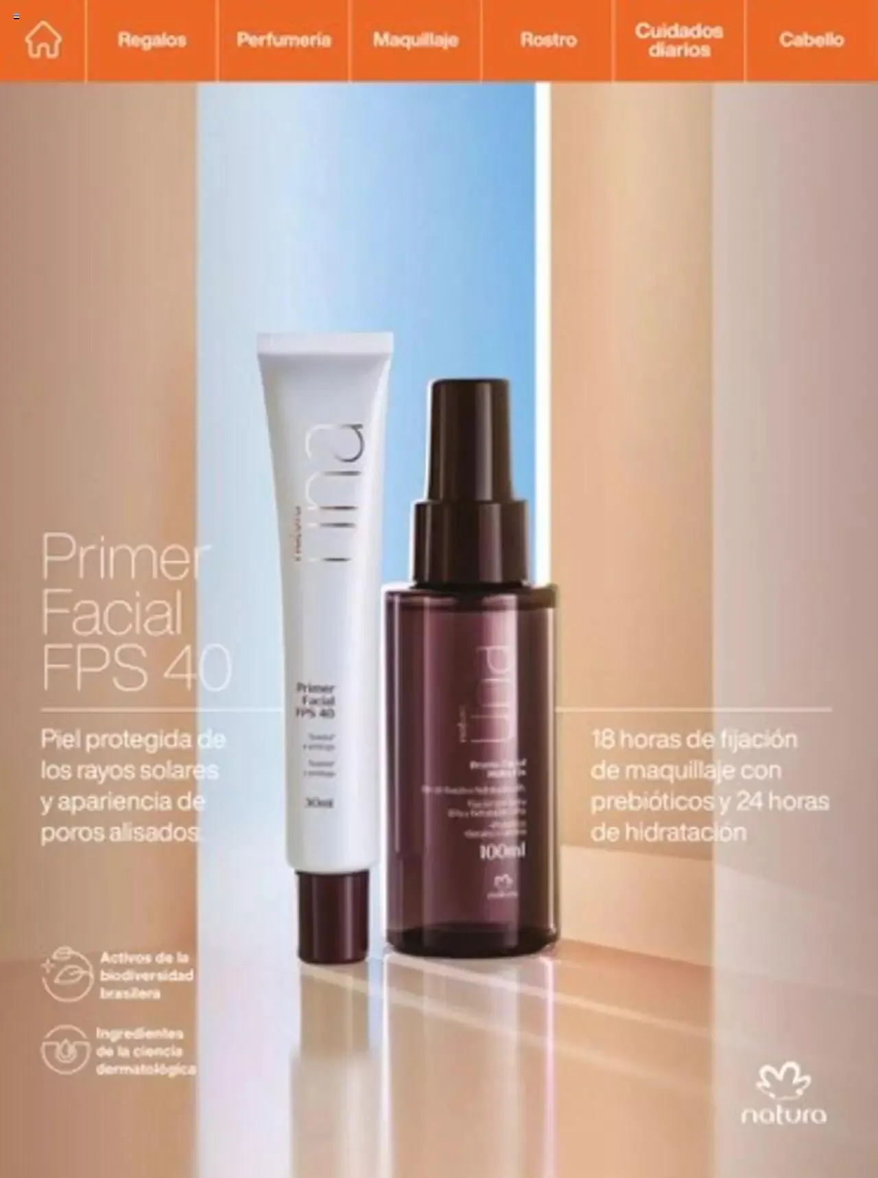 Catalogo de Natura - C14 Nueva Bruma Hidra Fix y Primer Facial FPS 40 1 de octubre al 31 de diciembre 2023 - Pag 3