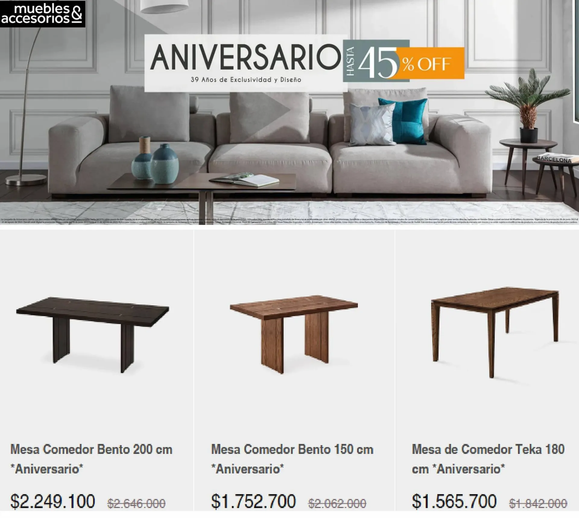 Catalogo de Catálogo Muebles & Accesorios 10 de julio al 31 de agosto 2023 - Pag 2