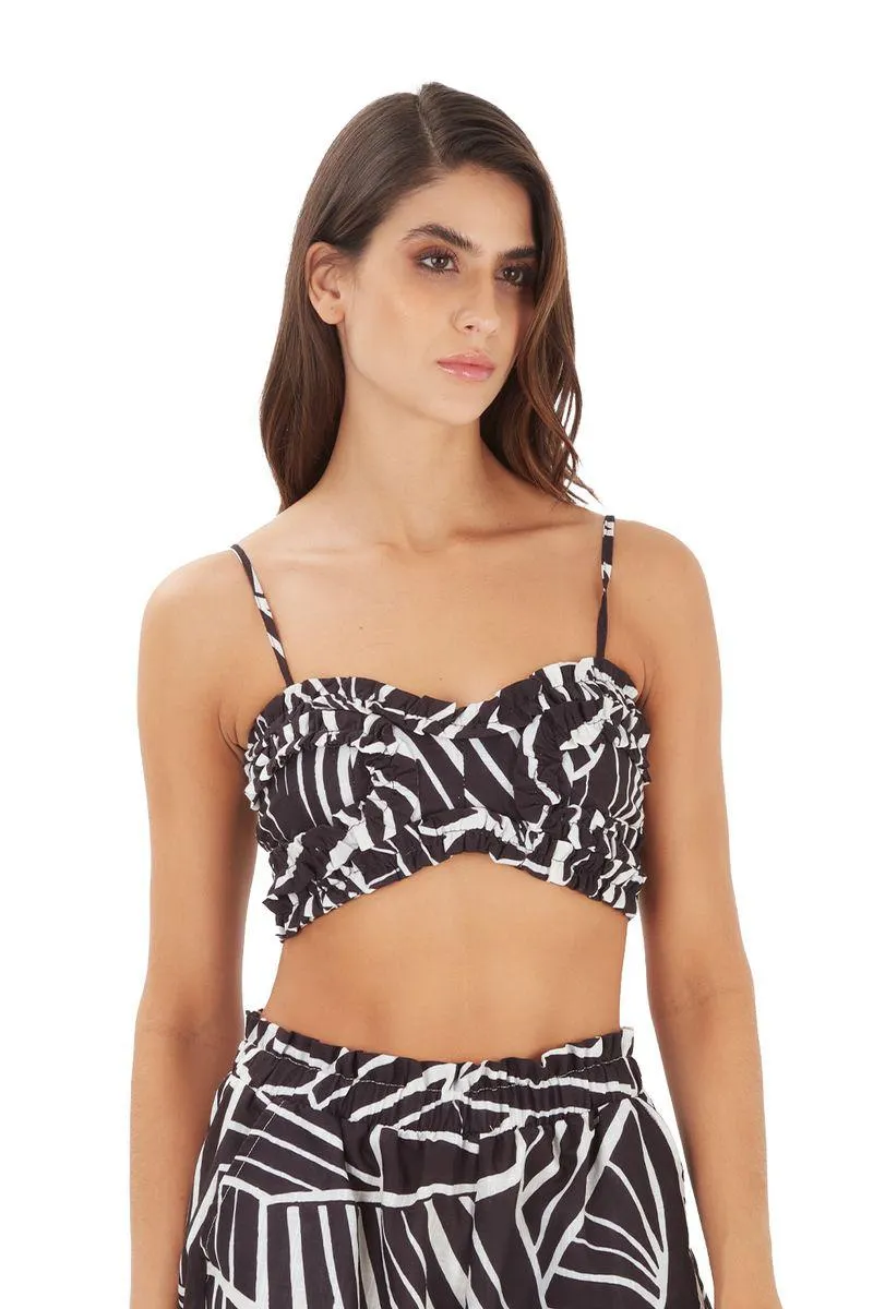 Top suspiros negro Evalie