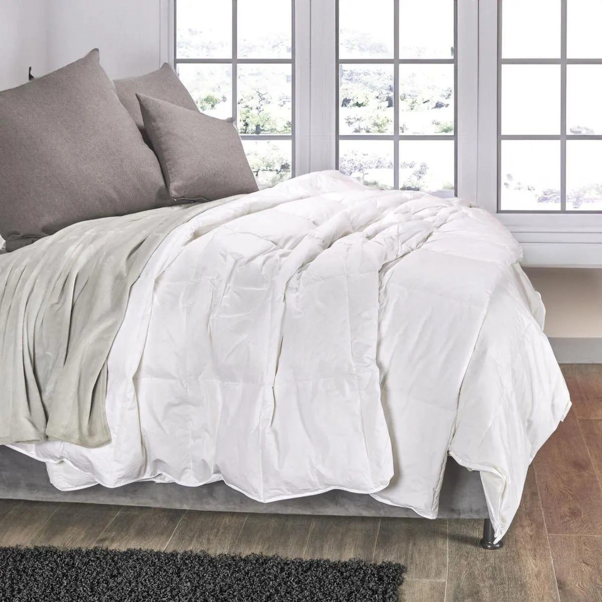 Plumón 233 hilos plumas pato 95/5 blanco