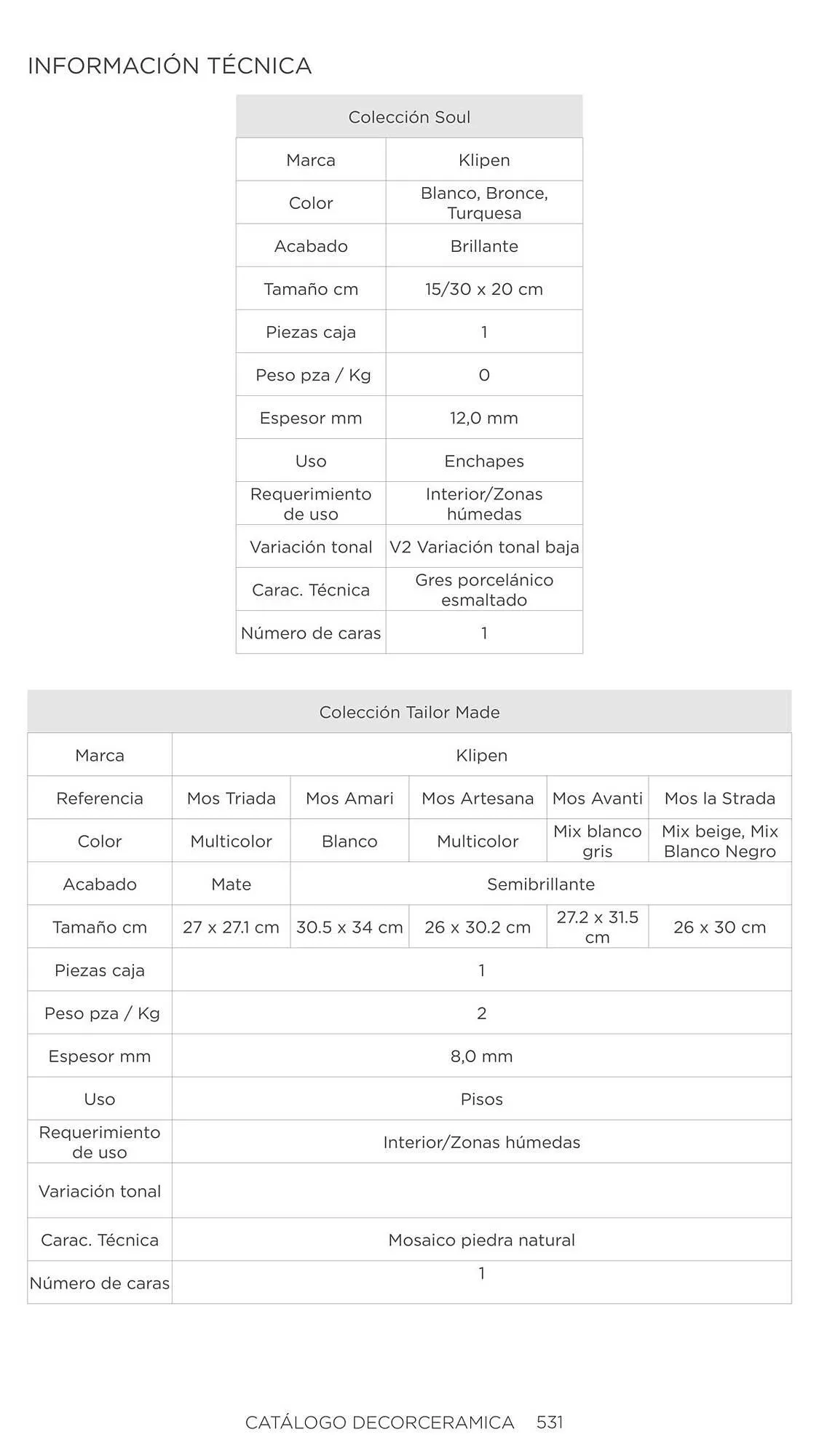 Catalogo de Catálogo Decorceramica 6 de noviembre al 6 de mayo 2025 - Pag 531
