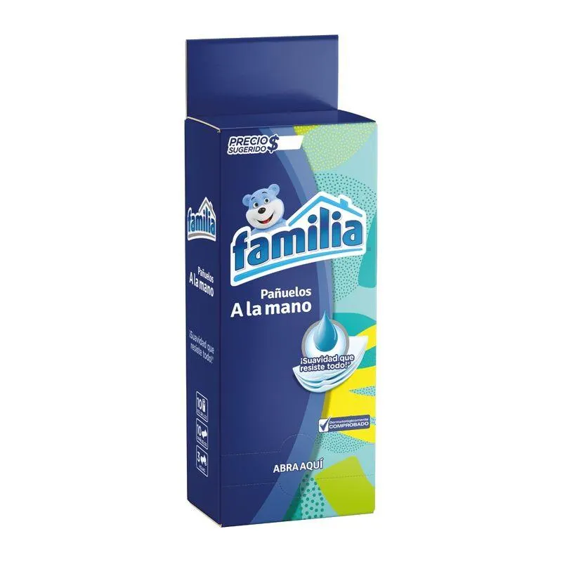 Panuelos Familia Bolsillo Caja X 10 Und X 10 Pqte