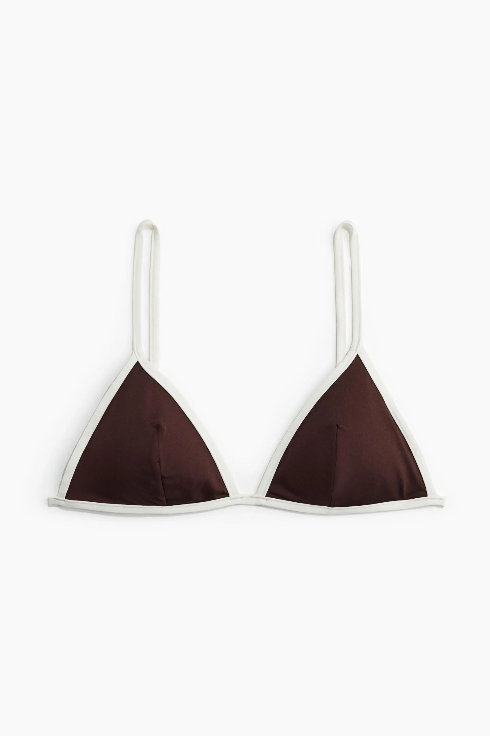 Top de bikini triangular con relleno