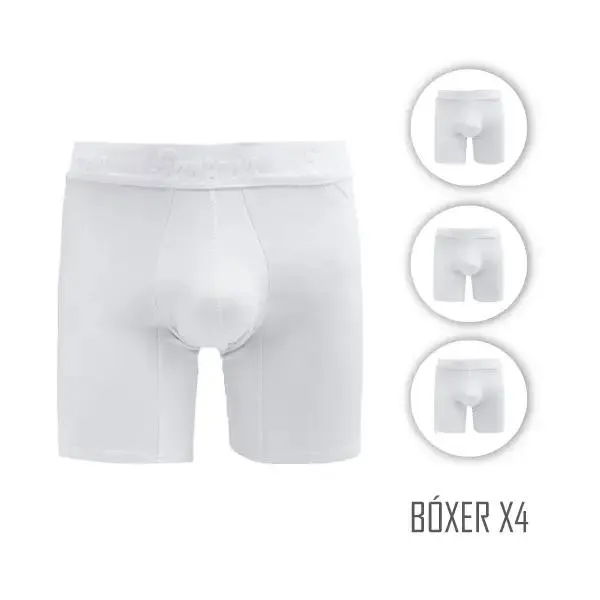 Combo X4 Bóxer Largo Niño