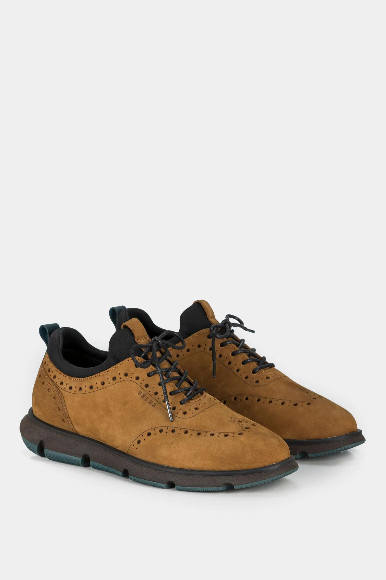 Zapatos cordón apolo de cuero para hombre detalles deportivos