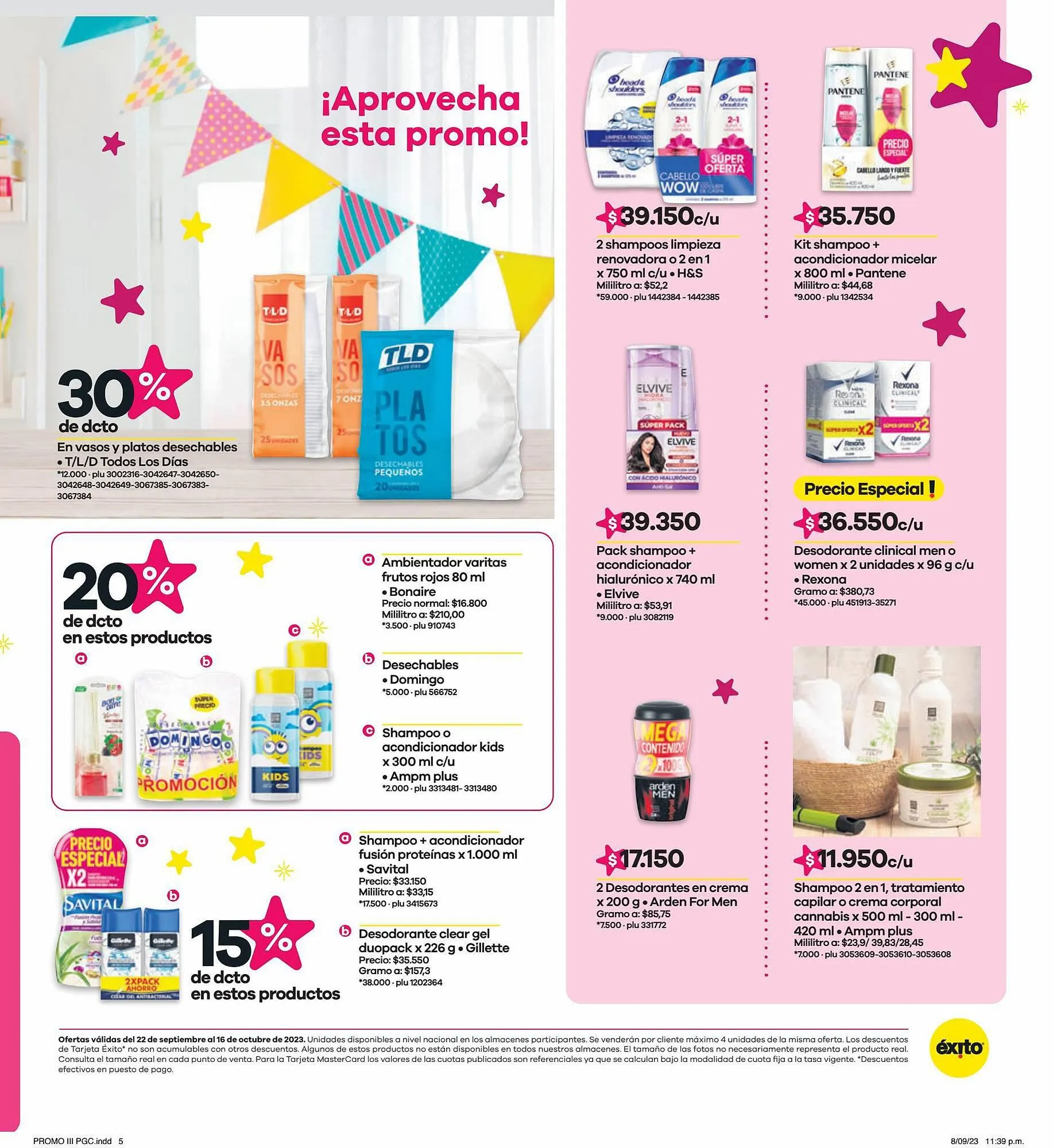 Catalogo de Catálogo Éxito 22 de septiembre al 16 de octubre 2023 - Pag 5