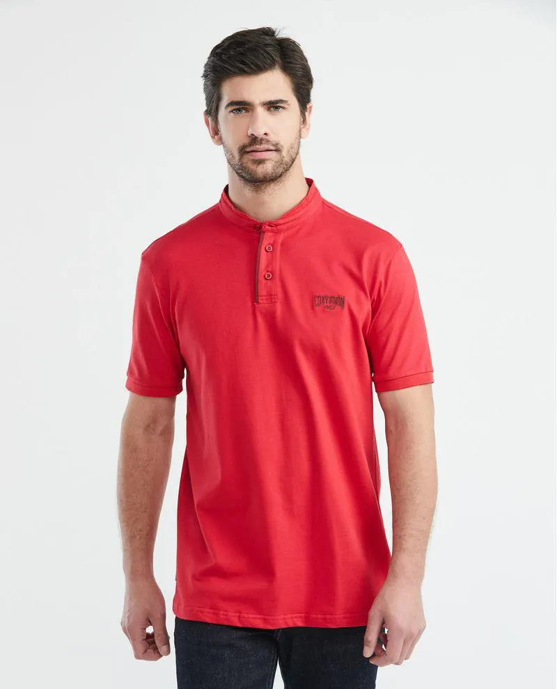 Camiseta de Hombre Tipo Polo, Classic Fit Manga Corta - Cuello Nerú