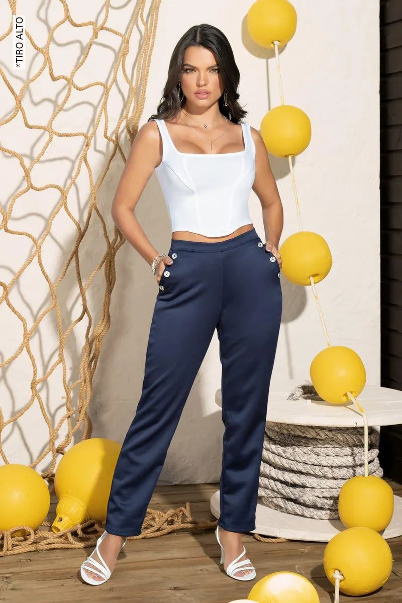 PANTALON BOTA RECTA Azul