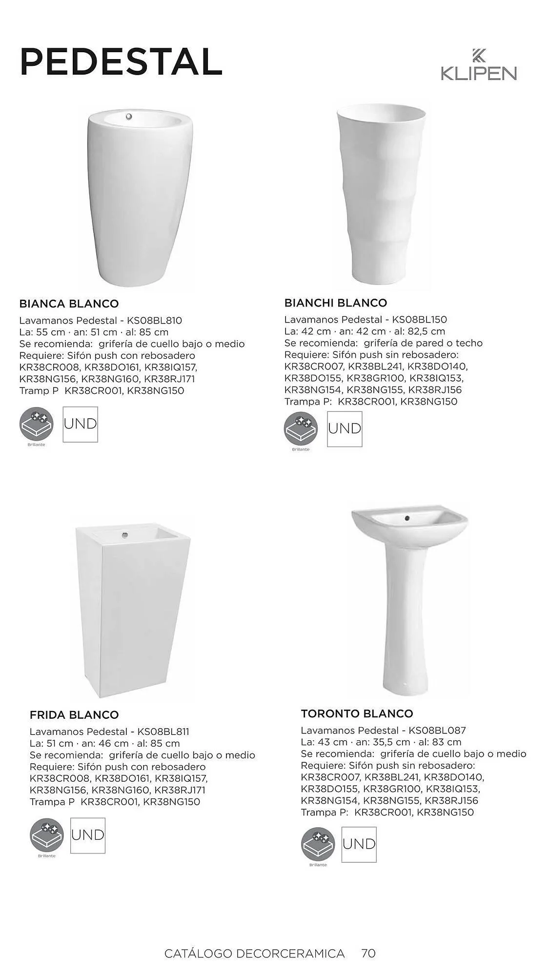 Catalogo de Catálogo Decorceramica 6 de noviembre al 6 de mayo 2025 - Pag 70