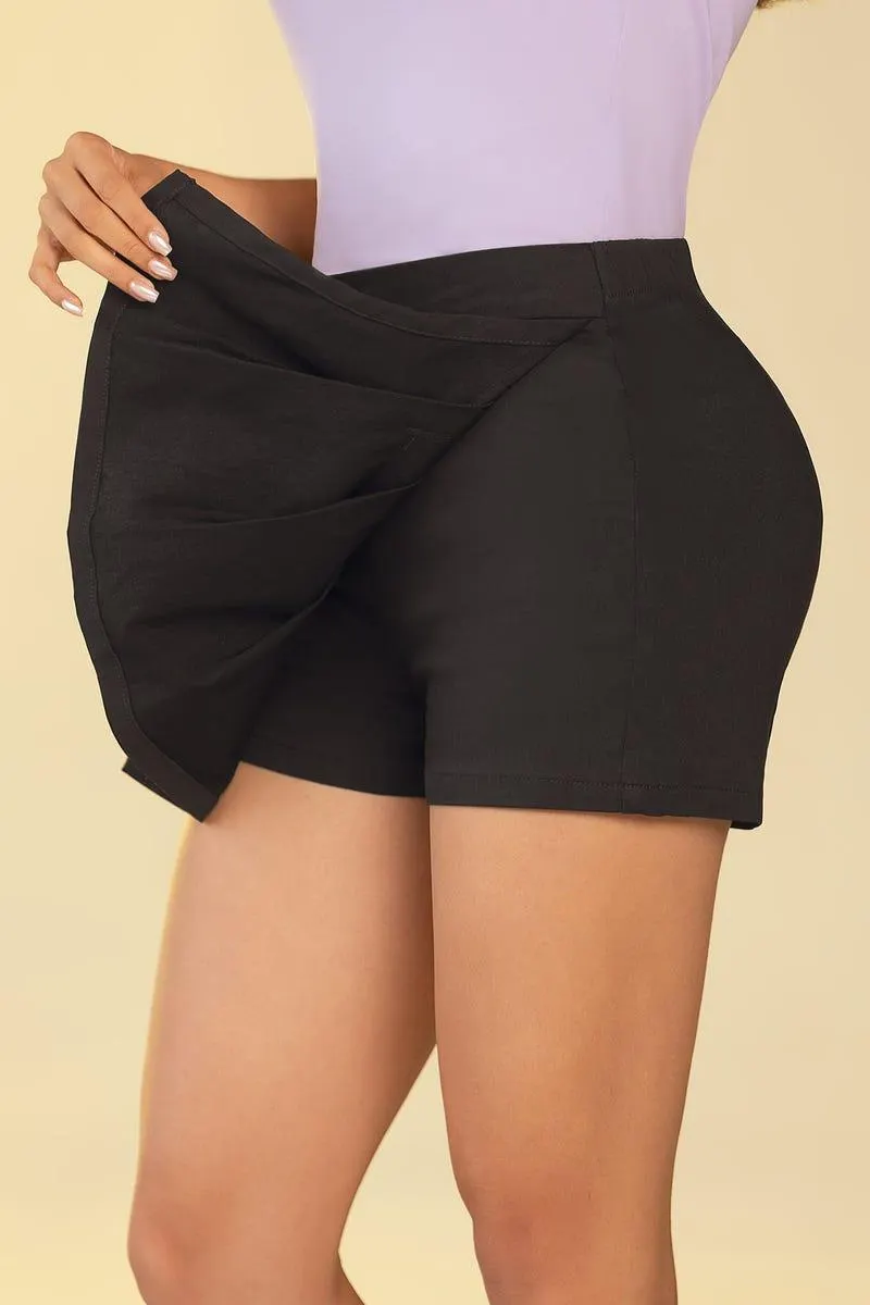 FALDA SHORT CORTA Negro