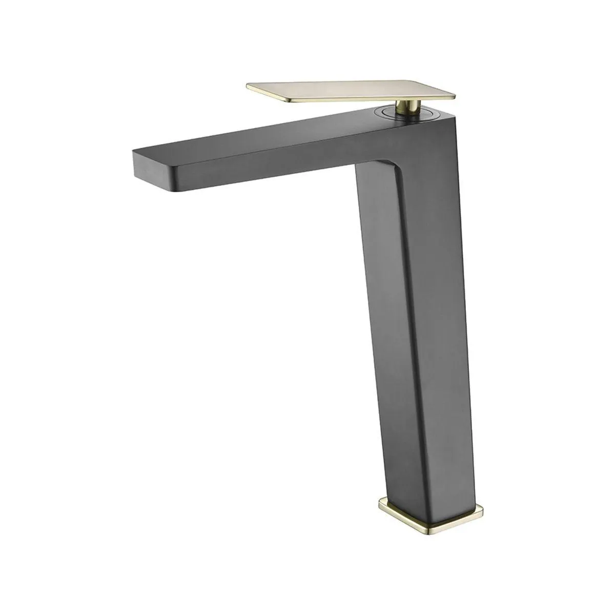 Grifería de lavamanos Alta Essenza Negro-Oro Mate