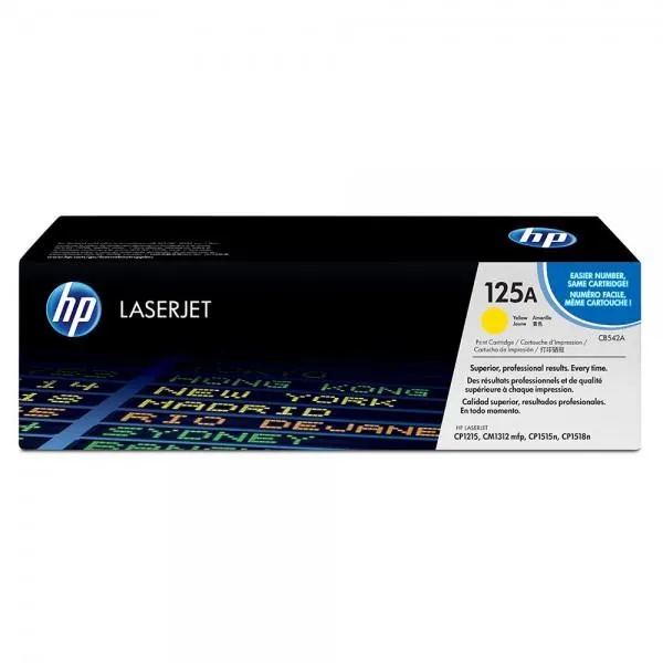 Tóner Laserjet Original HP 125A CB542A Amarillo