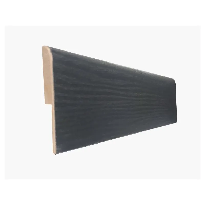 Decorado y complemento madera laminada tipo zocalo y guarda escoba volcano 2.40 mtl