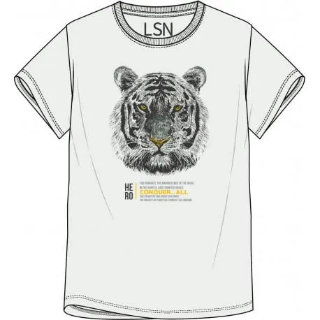 CAMISETA JUNIOR NIÑO REF 21F-1206AL CRUDO