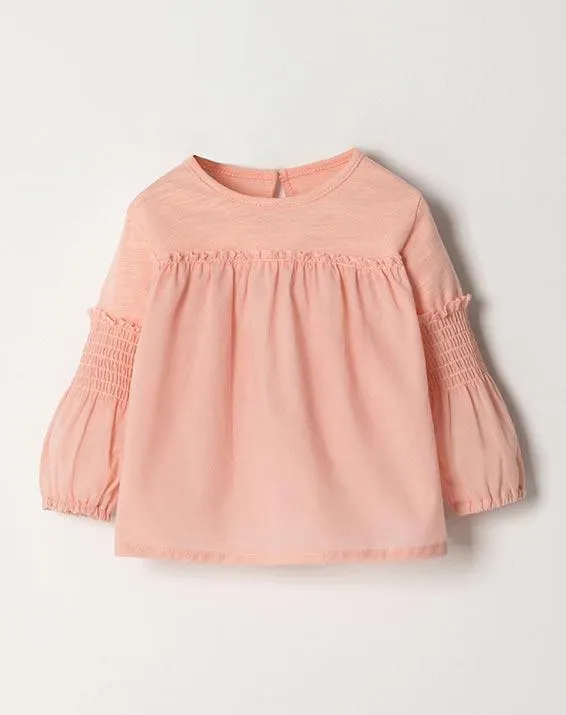 camiseta carmela rosada 9-12m