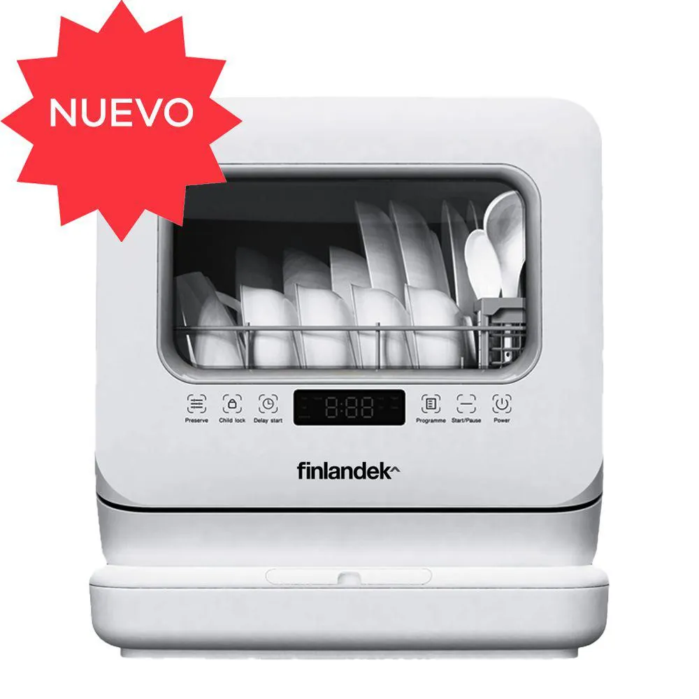 Lavavajilla portátil 12 pz FINLANDEK WQP46201