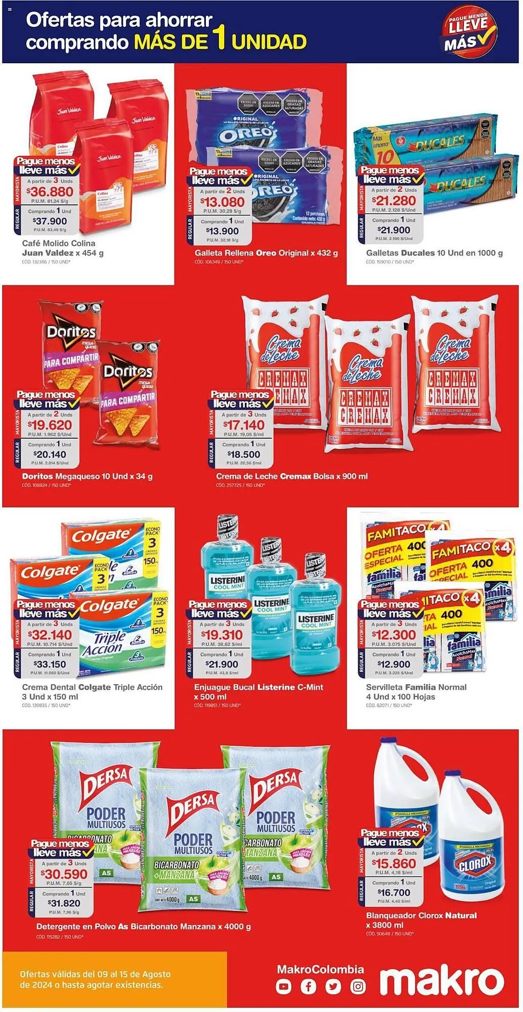 Catalogo de Catálogo Makro 9 de agosto al 15 de agosto 2024 - Pag 17