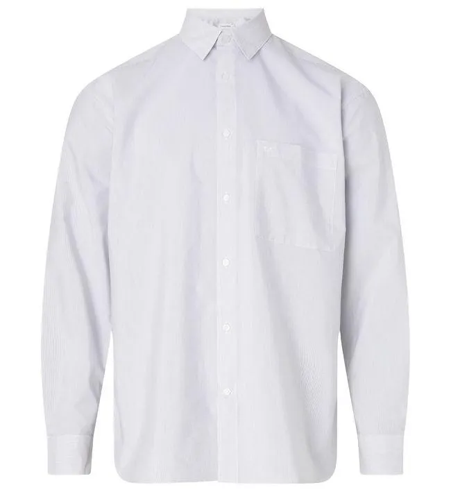 Camisa Blanca Manga Larga Para Hombre