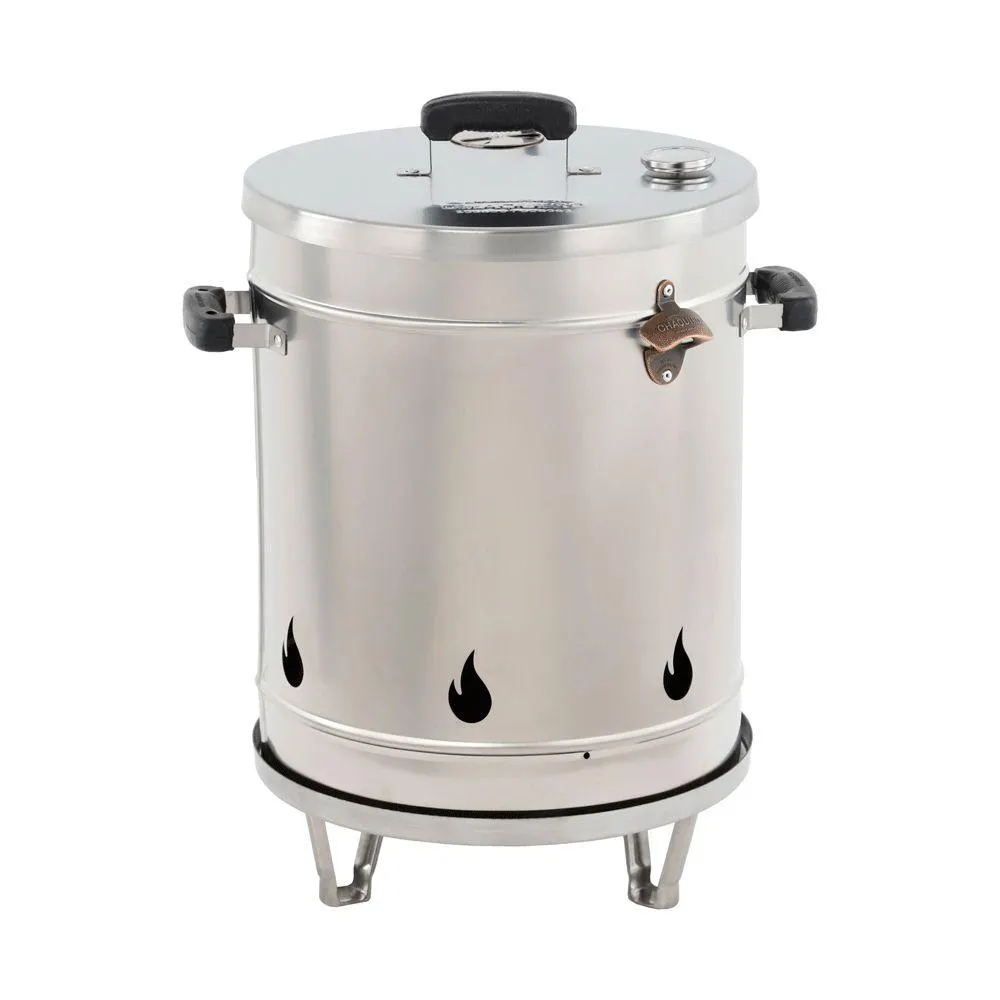 Asador barril ahumador 12 15 libras pequeño Acero inoxidable Sin ref