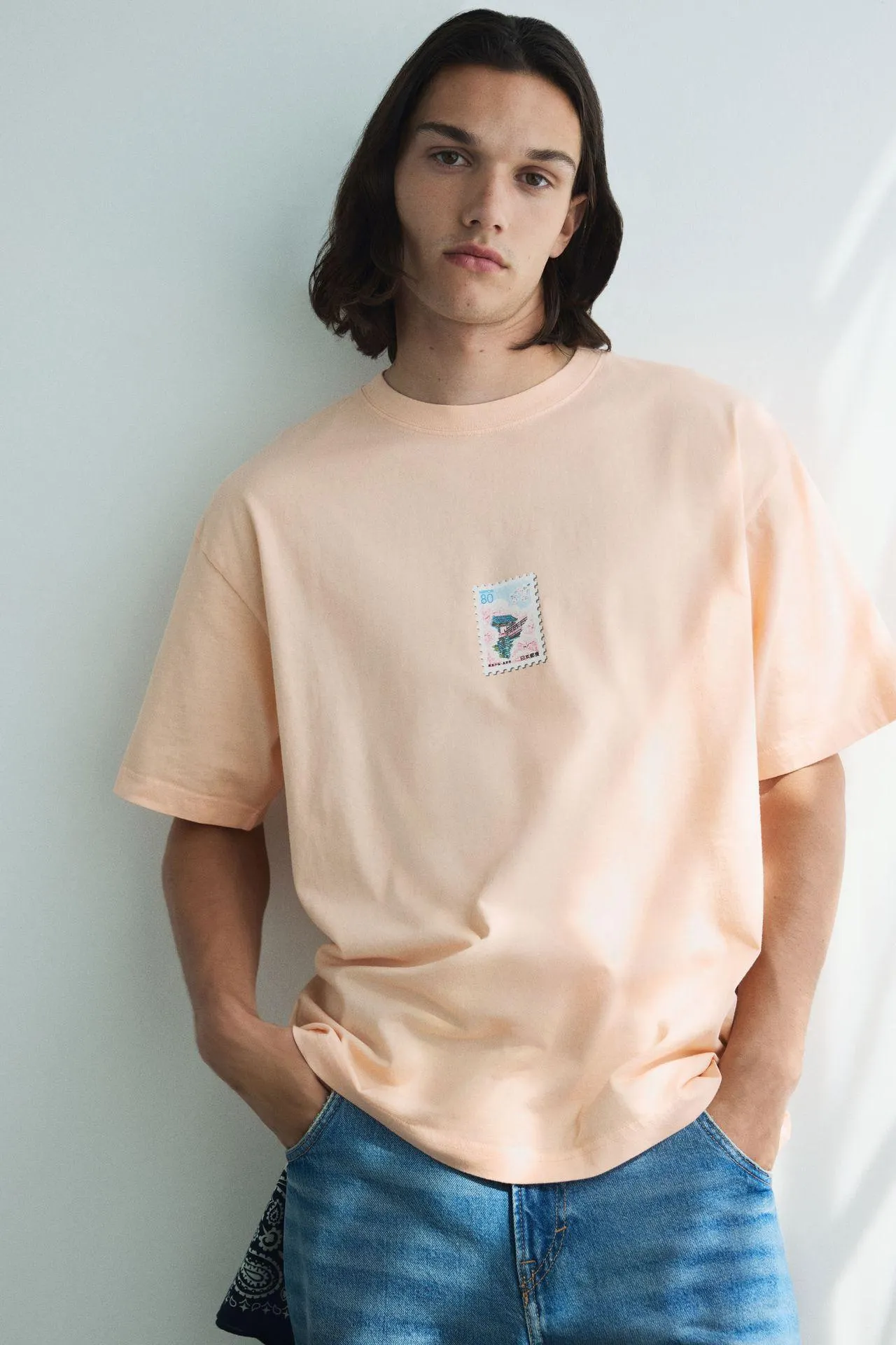 Camiseta con motivo estampado Loose Fit