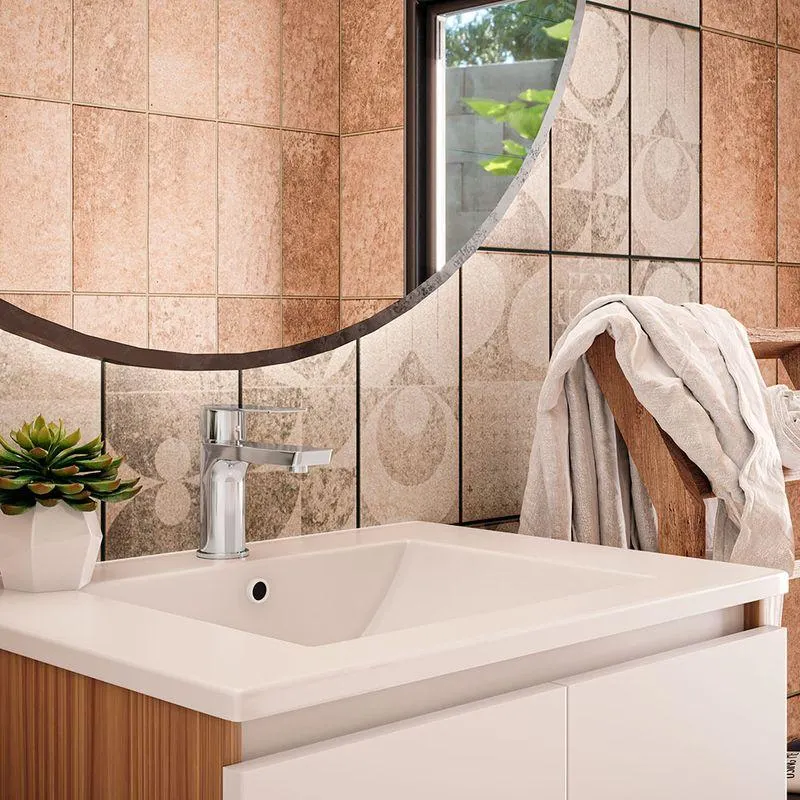 Griferia lavamanos baja Squadra Cromo