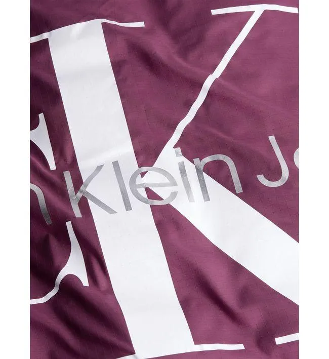 Chaqueta Morado De Plumas Reversible 90S