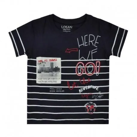 LOSAN CAMISETA NIÑO REF 115-1000AL MARINO