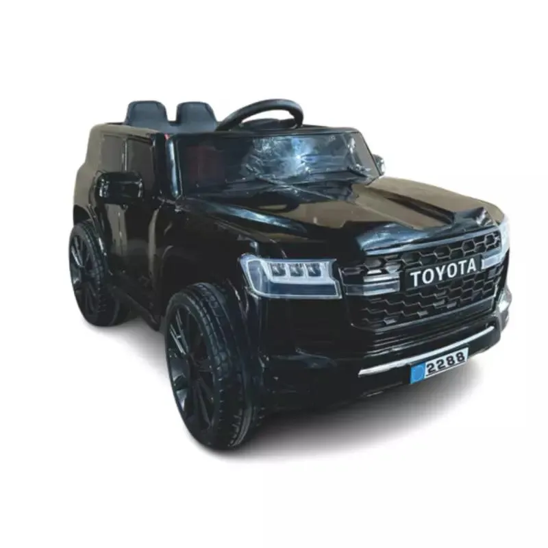 Camioneta Montable Electrica 2 puestos Toyota LC300 Negro.