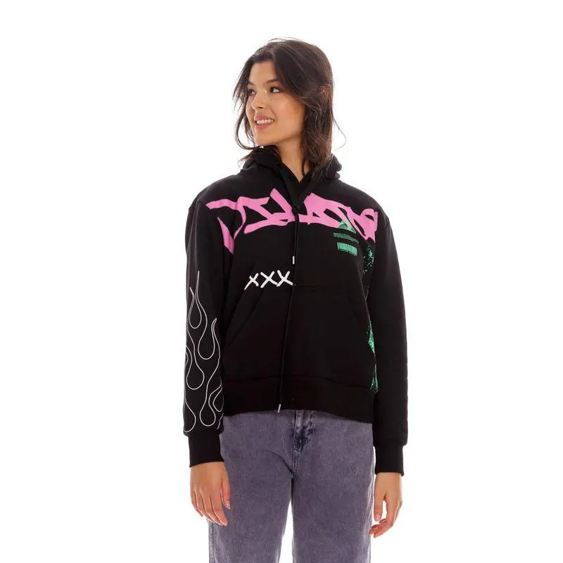 Buzo Hoodie Cerrado Para Mujer Pilatos