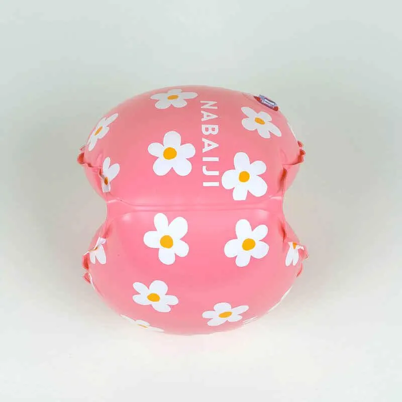 Flotadores de Brazo Piscina Niños 11-30 kg Rosado Estampado Flores