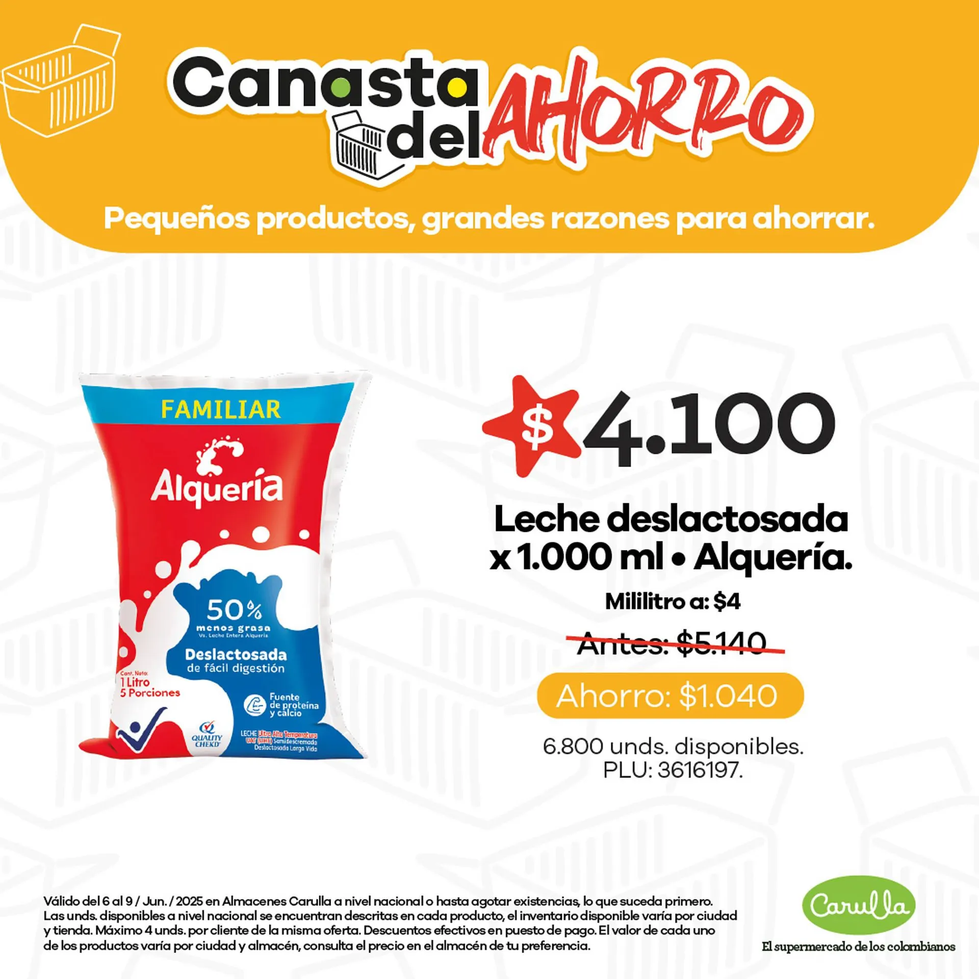 Catalogo de Catálogo Carulla 6 de junio al 9 de junio 2025 - Pag 1