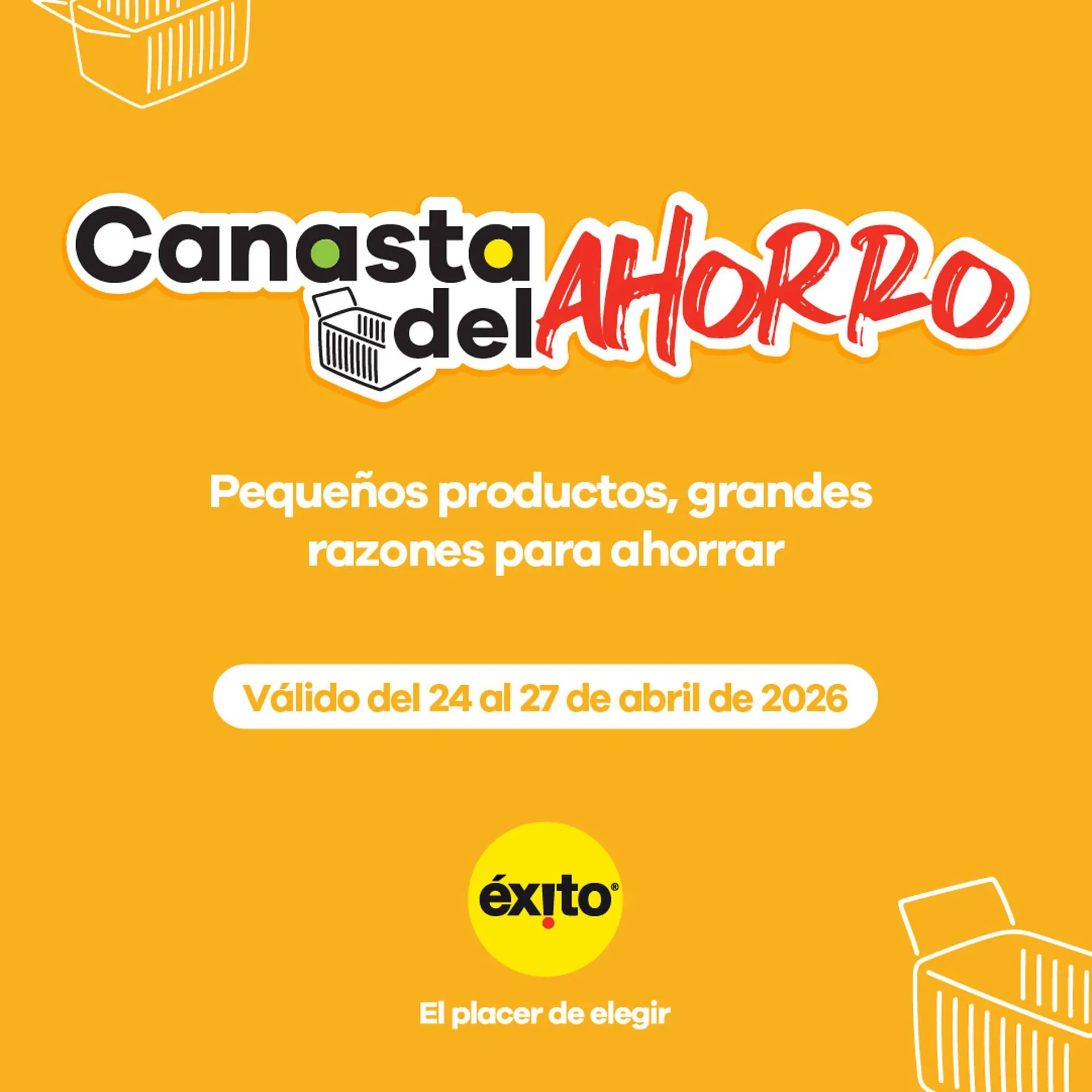 Catalogo de Catálogo Éxito 24 de abril al 27 de abril 2026 - Pag 1