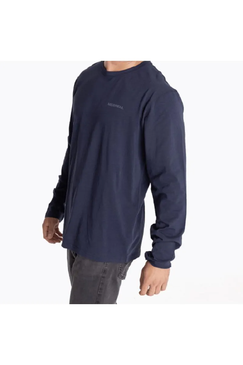 Camiseta Boulder Long Sleeve-Total Eclipse