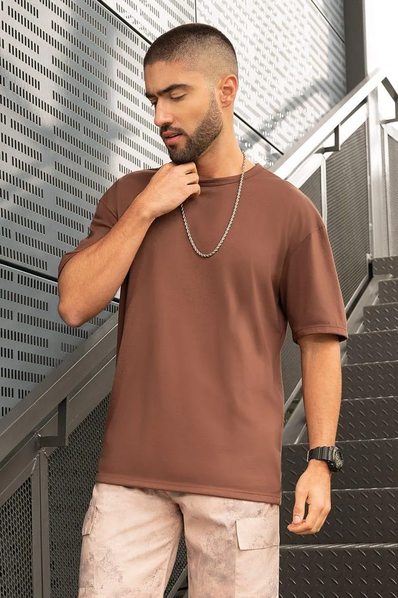 CAMISETA MANGA CORTA Café