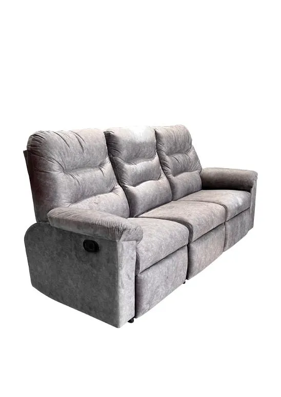 Sofá Reclinable Lúxury De 3 Puestos 2 Reclinan Electrónico