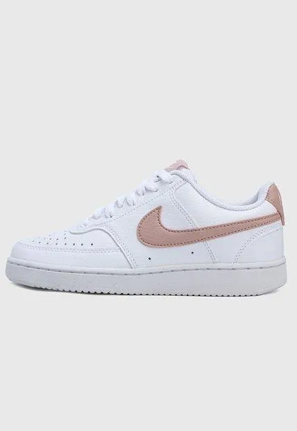 Tenis Lifestyle Blanco-Rosa Nike Court Vision Lo Nn