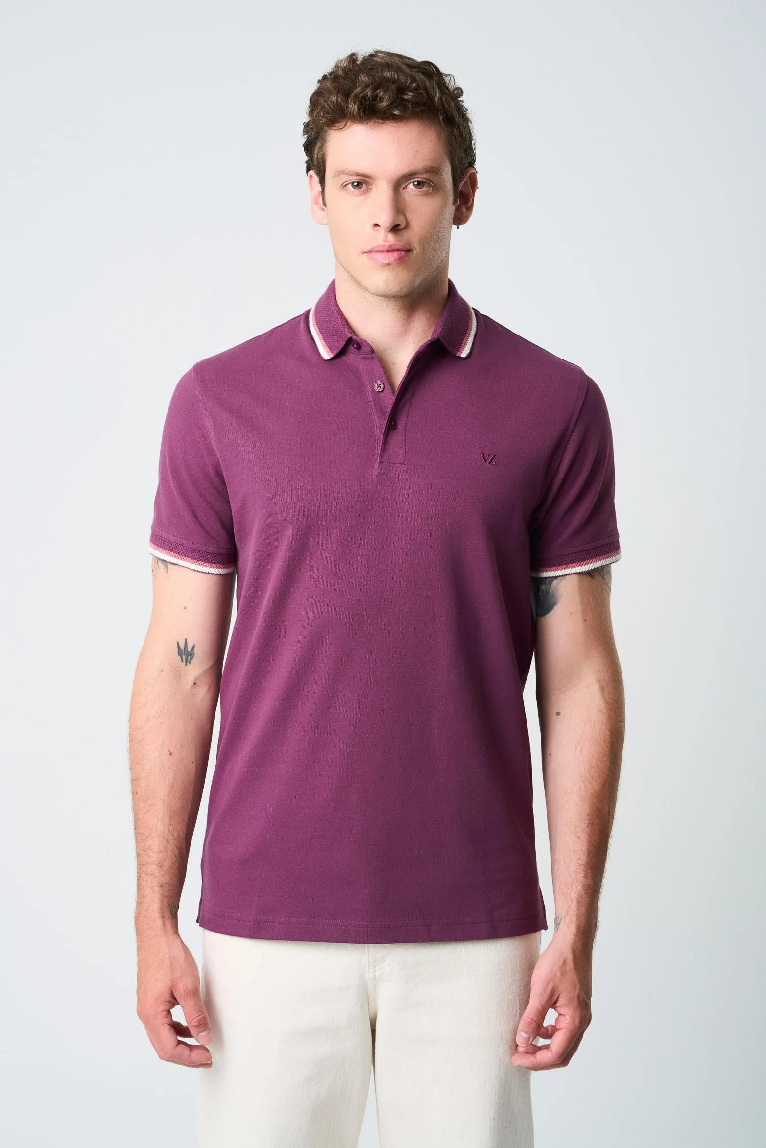 Polo Bilbao manga corta para hombre semi fitted