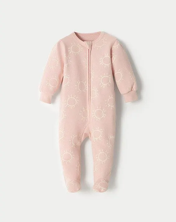 pijama cascabel niña rosado estampado 0-3m