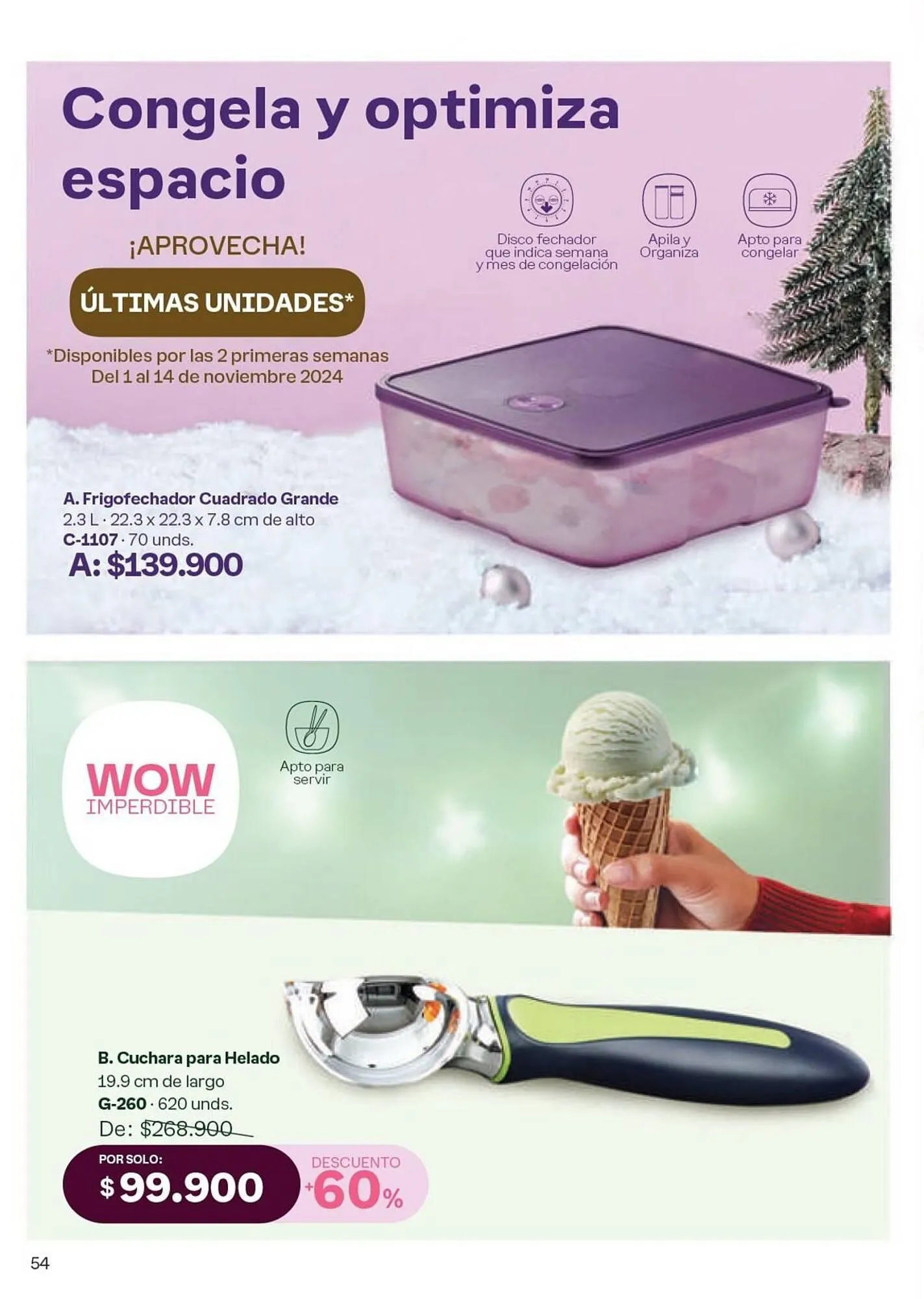 Catalogo de Catálogo Tupperware 19 de noviembre al 31 de diciembre 2024 - Pag 54