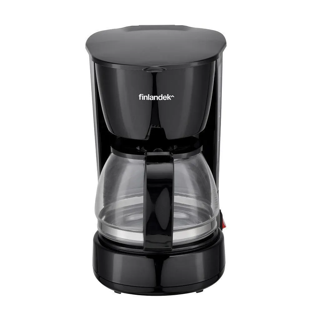 Cafetera 6 tazas negra FINLANDEK FICM219