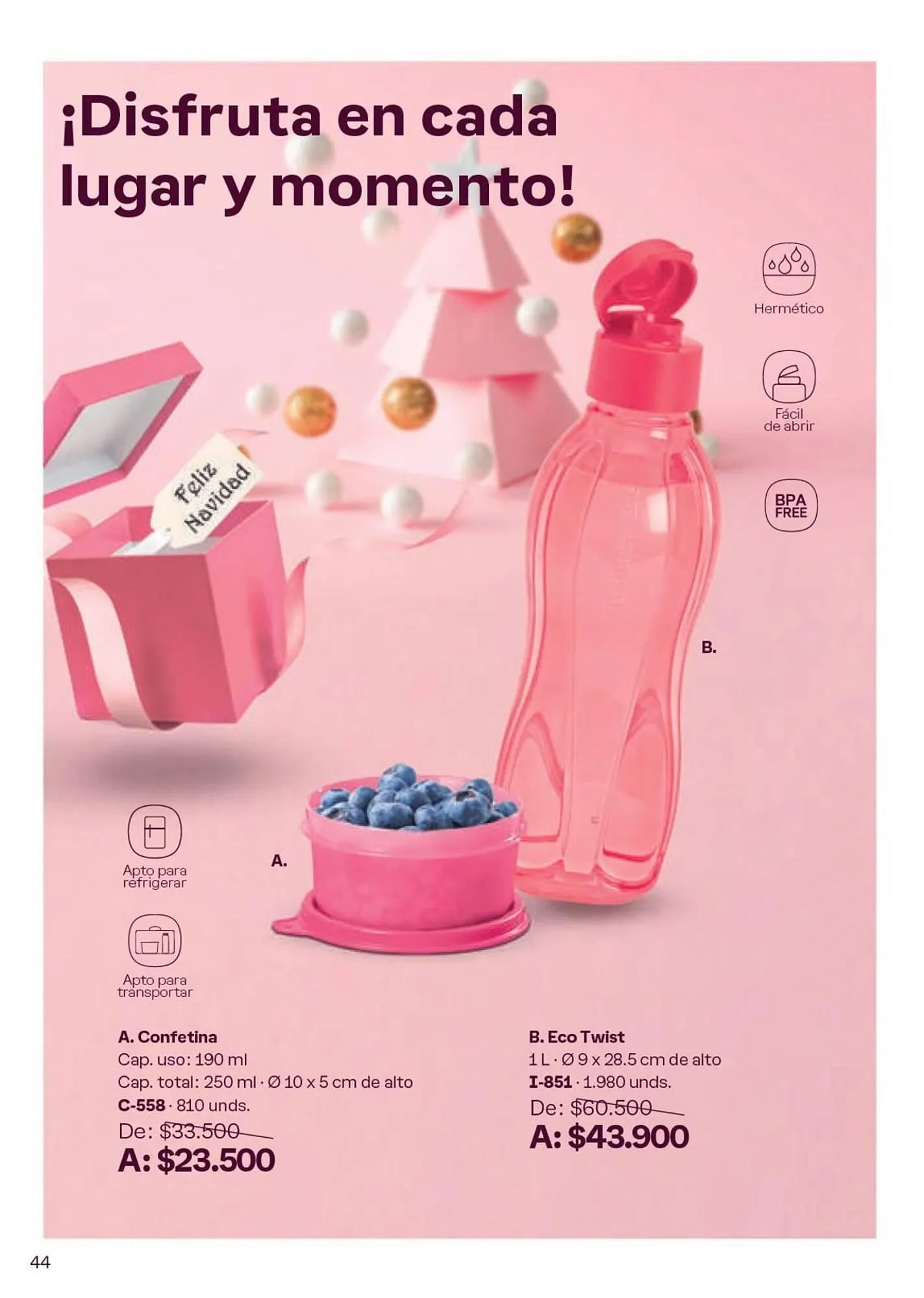 Catalogo de Catálogo Tupperware 19 de noviembre al 31 de diciembre 2024 - Pag 44