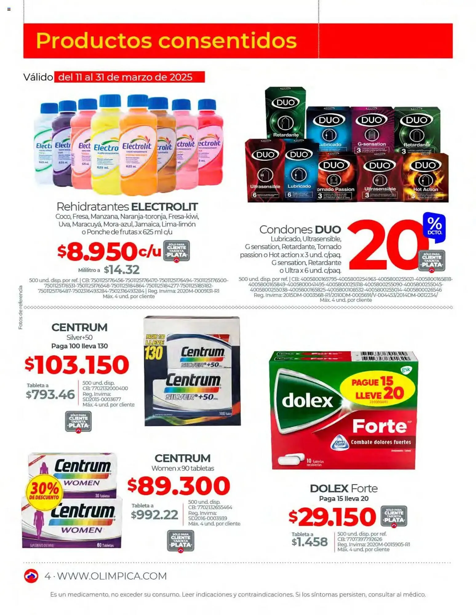 Catalogo de Catálogo Olímpica 1 de marzo al 31 de marzo 2025 - Pag 4
