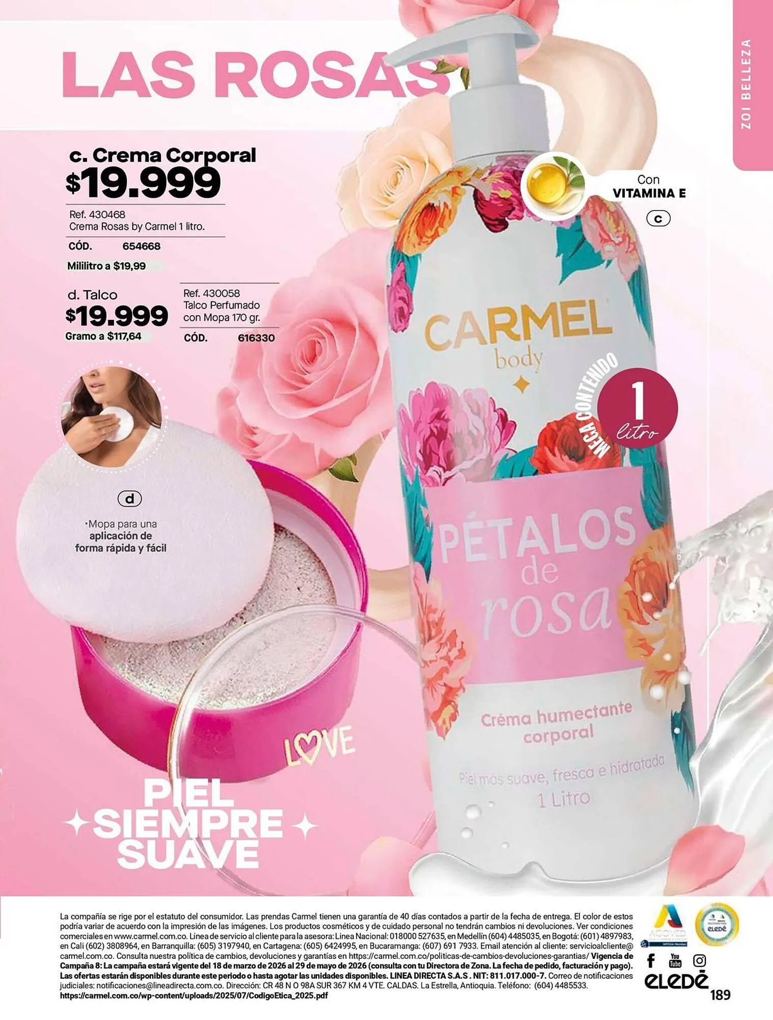 Catalogo de Catálogo Carmel 1 de agosto al 31 de agosto 2026 - Pag 189