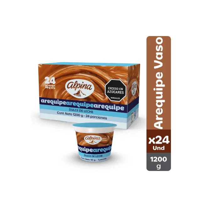 Arequipe Alpina x24 Und Vaso 50 g