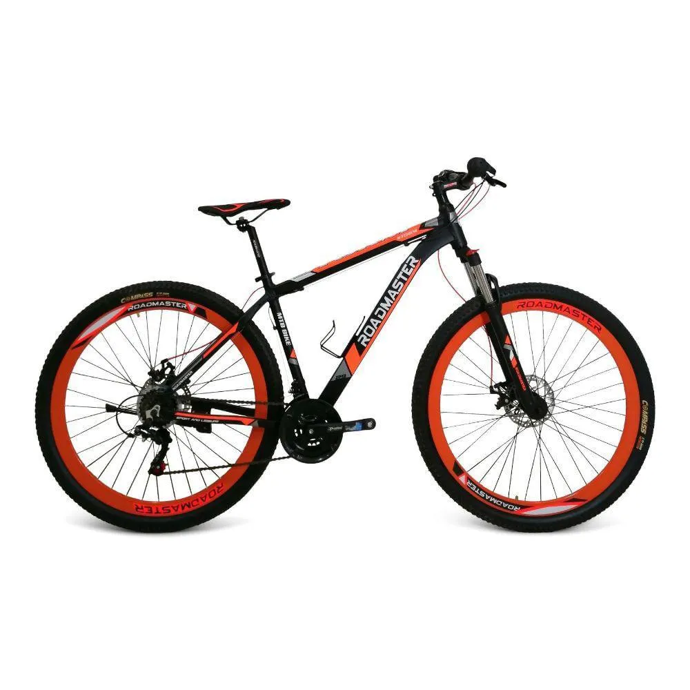 Bicicleta De Montaña Roadmaster Storm Rin 29 Negra Y Naranja