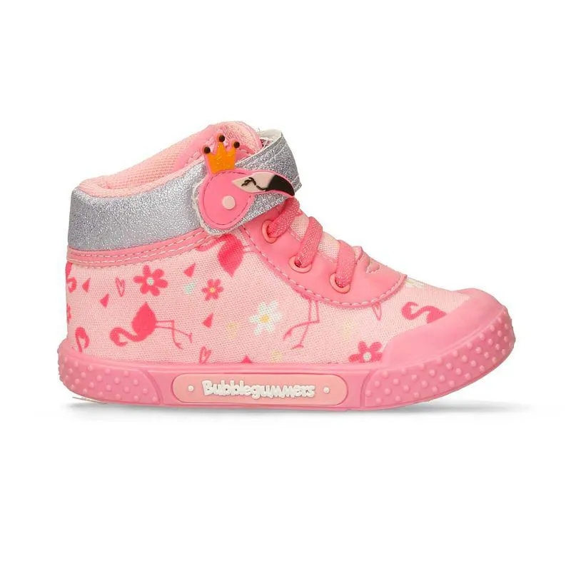 Tenis Casuales Rosado-Fucsia Bubblegummers Qamara Niña
