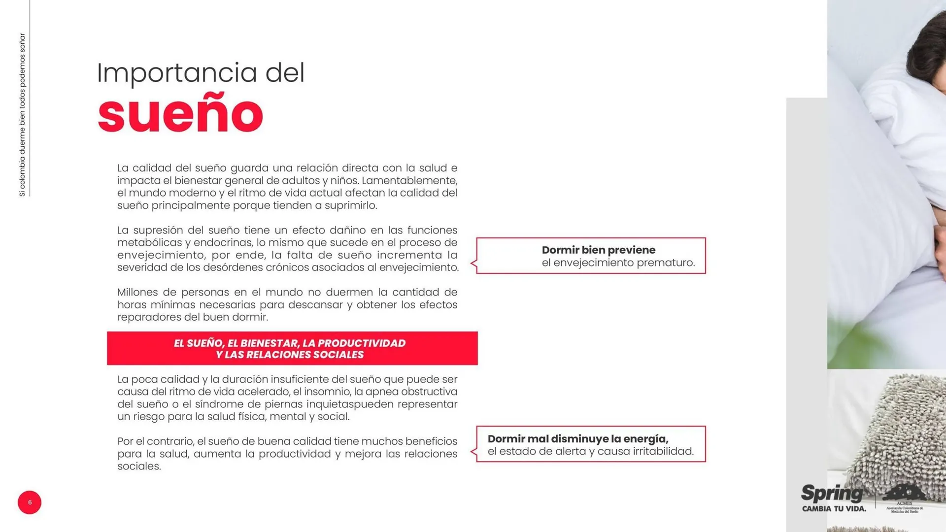 Catalogo de Catálogo Colchones Spring 3 de septiembre al 30 de septiembre 2025 - Pag 6