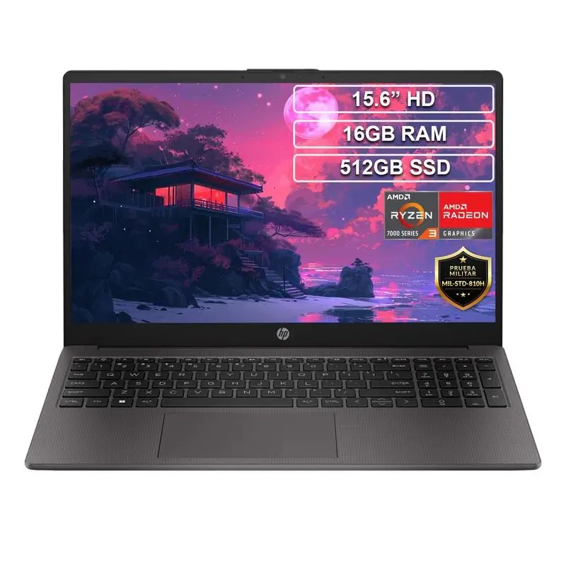 Portátil HP 255 G10 Ryzen 3 7320U 16GB 512GB HD 15.6