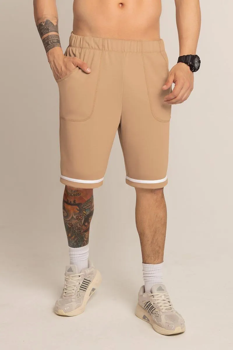 BERMUDA TIRO MEDIO Café