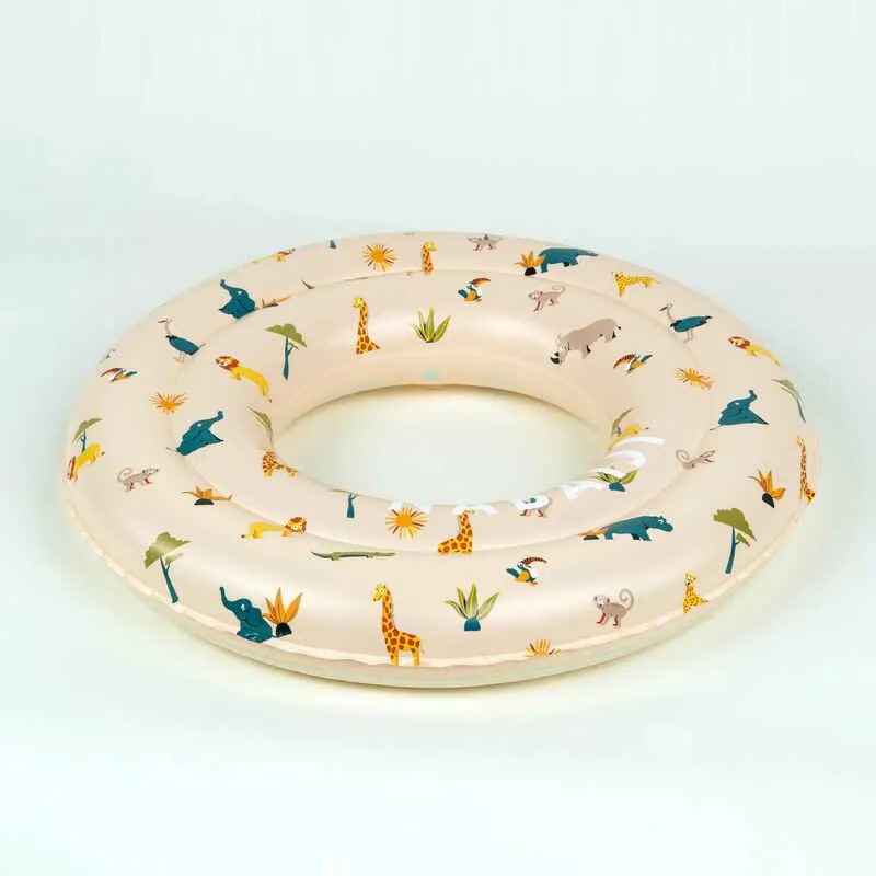 Flotador Piscina Niños Inflable 3-6 Años 51 cm Beis Estampado Sabana